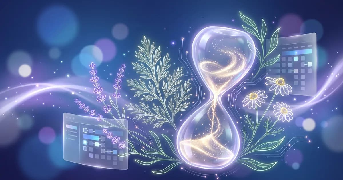 Abstract ethereal visualization representing the Abrotanum remedy profile