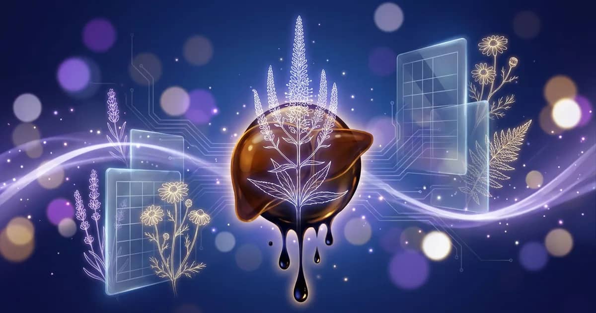 Abstract ethereal visualization representing the Leptandra virginica remedy profile