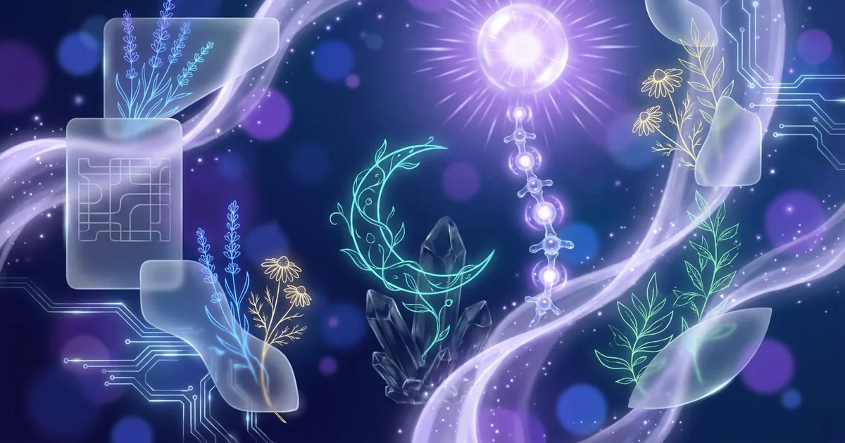 Abstract ethereal visualization representing the Menispermum remedy profile