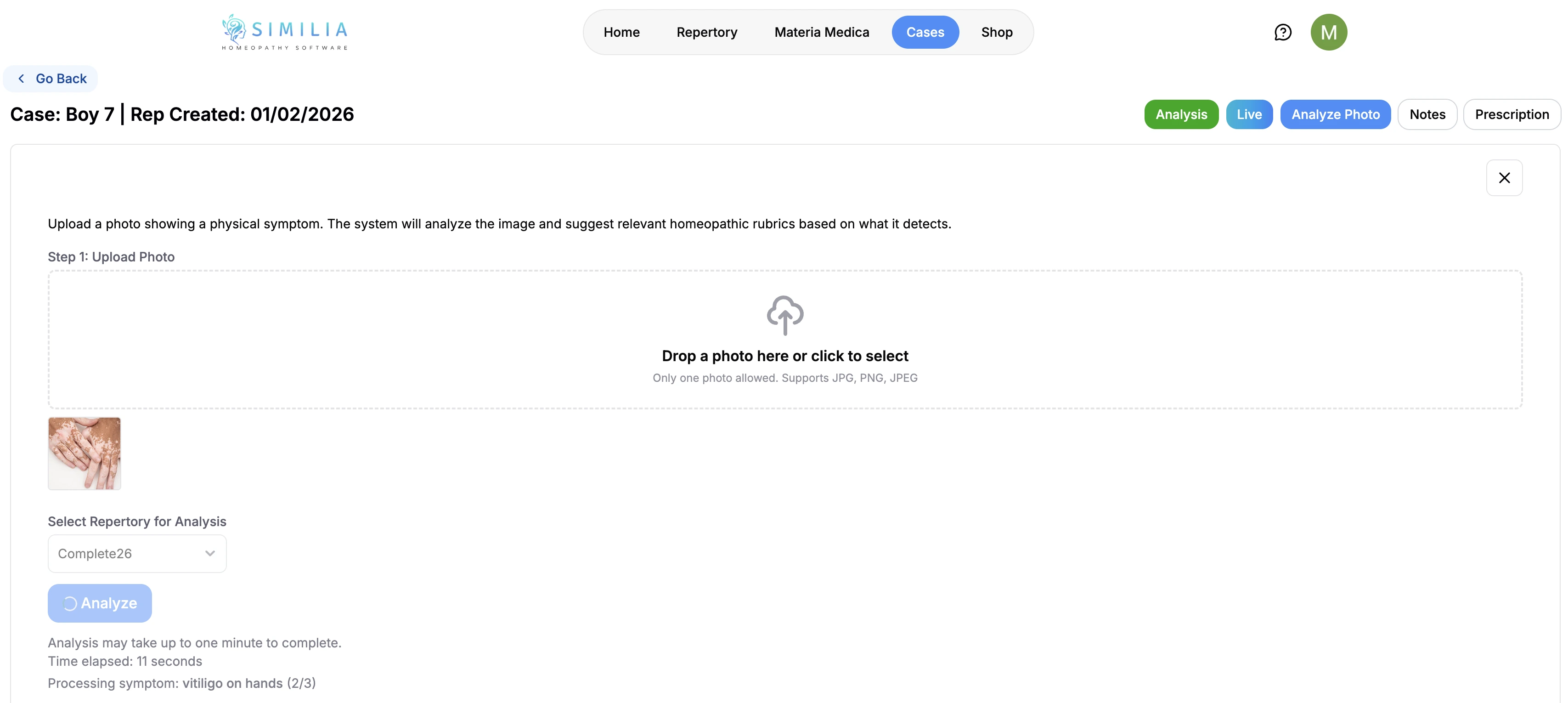 AI Photo analysis suggesting rubrics from uploaded image