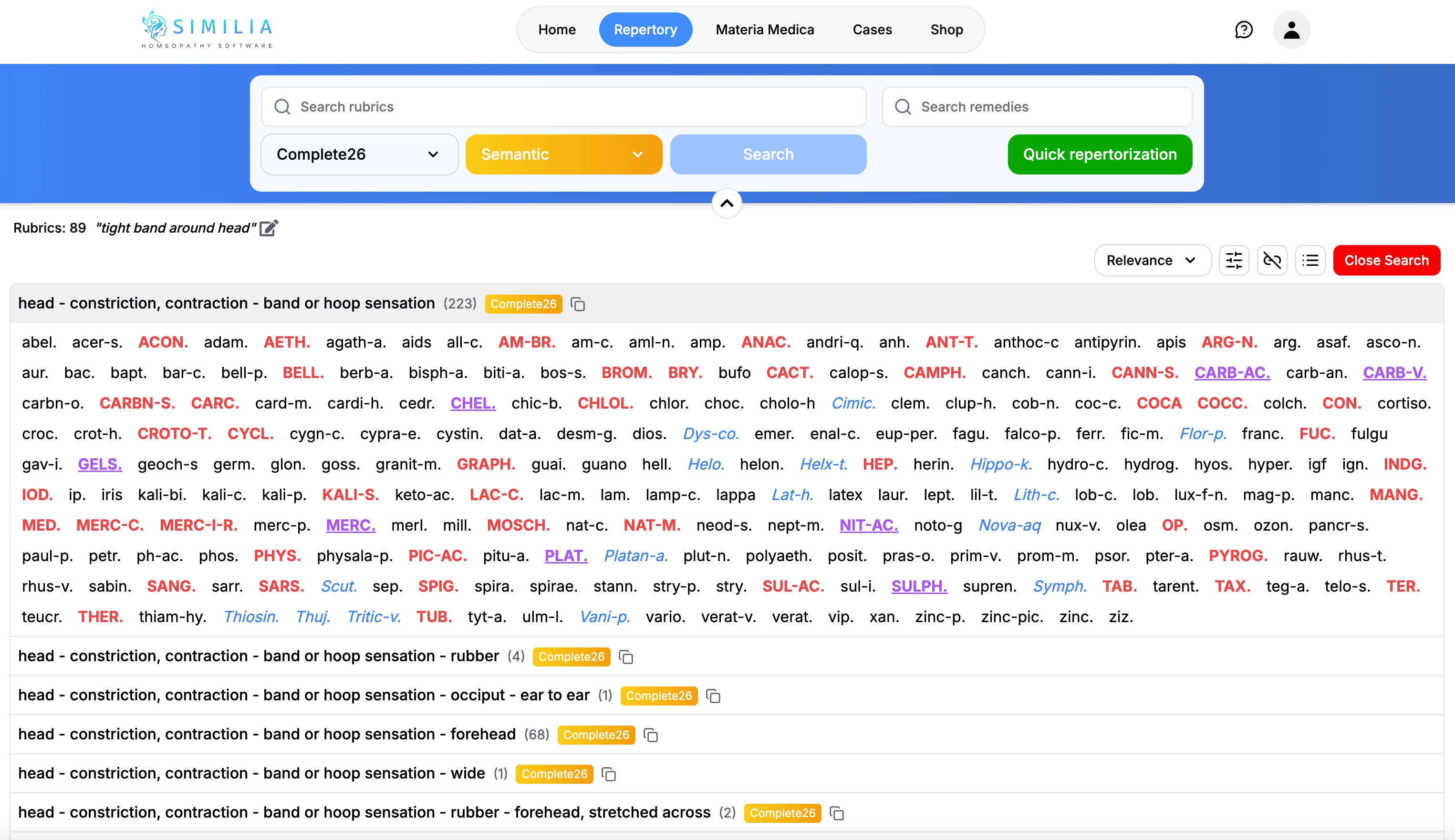 AI-powered semantic search converting natural language symptom description to relevant rubrics